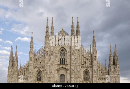 (4/1/2018) il Duomo di Milano è una cattedrale gotica situata in Piazza del Duomo di Milano. (Foto di Oscar Gonzalez/NurPhoto) Foto Stock