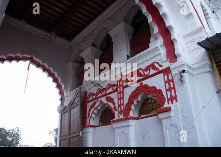 Il Tempio di Danteshwari è il centro della famosissima Bastar Dussehra. Foto Stock