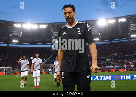 Gianluigi Buffon della Juventus allo Stadio Olimpico di Roma il 13 maggio 2018 durante la Serie Un incontro tra ROMA e Juventus. (Foto di Matteo Ciambelli/NurPhoto) Foto Stock