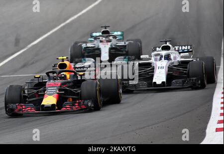 Max Verstappen, team Red Bull, durante il GP di Spagna F1, il 13th maggio 2018 a Barcellona, Spagna. -- (Foto di Urbanandsport/NurPhoto) Foto Stock