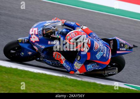 #54 MATTIA PASINI dall'Italia, Italtrans Racing Team, Kalex, Gran Premio d'Italia Oakley, durante il venerdì FP1 al circuito Internazionale del Mugello per il 6th° round del Campionato del mondo MotoGP, dal 1st al 3rd giugno - Foto di Felice Monteleone - NurPhoto (Foto di Felice Monteleone/NurPhoto) Foto Stock