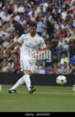 Xabi Alonso del Real Madrid Legends durante il Corazon Classic match tra Real Madrid Legends e Asenal Legends all'Estadio Santiago Bernabeu il 3 giugno 2018 a Madrid, Spagna. (Foto di Oscar Gonzalez/NurPhoto) Foto Stock