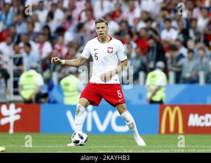 Gruppo H Polonia / Senegal - Coppa del mondo FIFA Russia 2018 Jan Bednarek (Polonia) allo stadio Spartak di Mosca, Russia il 19 giugno 2018. (Foto di Matteo Ciambelli/NurPhoto) Foto Stock