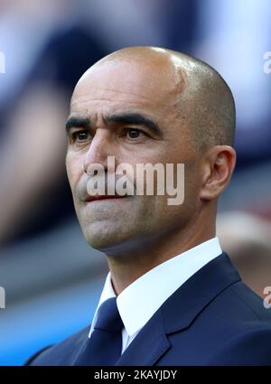 Gruppo G Belgio / Tunisia - Coppa del mondo FIFA Russia 2018 Belgio allenatore Roberto Martinez allo stadio Spartak di Mosca, Russia il 23 giugno 2018. (Foto di Matteo Ciambelli/NurPhoto) Foto Stock