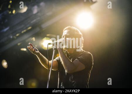 "Pearl Jam live at Stadio Euganeo" Concerto dei Pearl Jam a Padova presso lo Stadio Euganeo. Padova 24 giugno 2018. Nella foto Eddie Vedder (Foto di Roberto Silvino/NurPhoto) Foto Stock