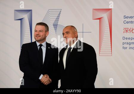 I 7th PECO e il vertice dei capi di governo della cooperazione economica dell'Europa centrale e orientale si tengono nel Palazzo Nazionale della Cultura di Sofia, Bulgaria, il 07 luglio 2018 (Foto di Hristo Rusev/NurPhoto) Foto Stock