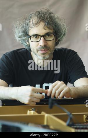 Il pianista britannico James Rhodes in concerto durante il Festival delle notti Botaniche del 13 luglio 2018 a Madrid, Spagna (Foto di Oscar Gonzalez/NurPhoto) Foto Stock