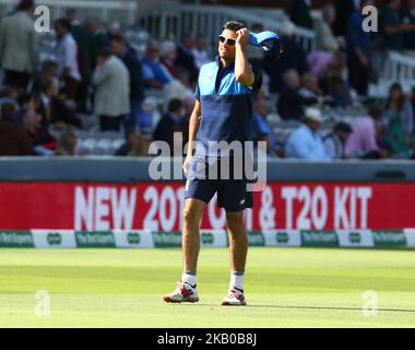 Alastair Cook in Inghilterra durante la serie di test internazionali 2nd Test 3rd giorni di incontro tra Inghilterra e India al Lords Cricket Ground, Londra, Inghilterra il 11 agosto 2018. (Foto di Action Foto Sport/NurPhoto) Foto Stock