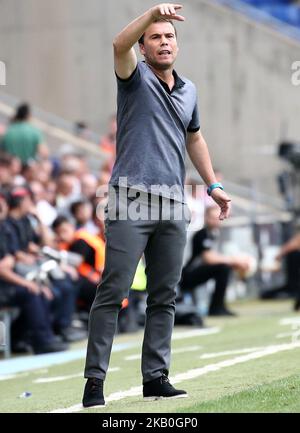 Rubi durante la partita tra RCD Espanyol e Valencia CF, corrispondente alla settimana 2 della que spanish League, disputata allo stadio RCDE, il 26th agosto 2018, a Barcellona, Spagna. -- (Foto di Urbanandsport/NurPhoto) Foto Stock