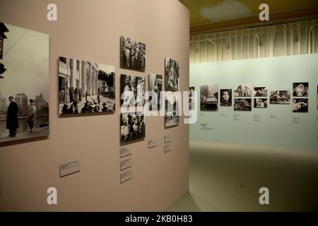 Hotel Des Bains (Lido), con materiale dell'Archivio storico della Biennale. In occasione del Festival Internazionale del Cinema di Venezia 75th, presso l'Hotel Des Bains al Lido, la Biennale di Venezia organizzerà, con la collaborazione di COIMA SGR, E a nome del Fondo Lido di Venezia II una mostra sulla storia del Festival del Cinema di Venezia, con materiale dell'Archivio storico della Biennale, dal titolo il Cinema in Mostra. VOLTI e immagini dalla Mostra Internazionale darte Cinematografica 1932 2018. (Foto di Matteo Chinellato/NurPhoto) Foto Stock