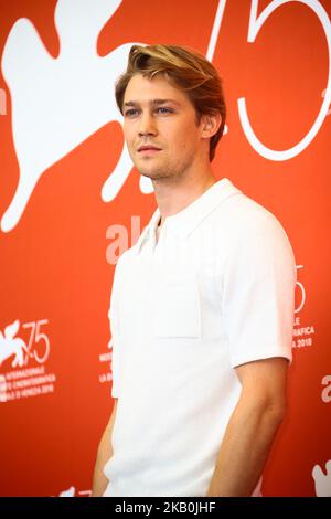 Joe Alwyn partecipa alla fotocellula 'The Favourite' durante il 75th° Festival del Cinema di Venezia, il 30 agosto 2018. (Foto di Matteo Chinellato/NurPhoto) Foto Stock