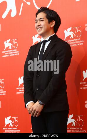 Ryusei Maeda partecipa alla fotocellula 'Zan (uccisione)' durante il 75th° Festival del Cinema di Venezia, il 7 settembre 2018 a Venezia. (Foto di Matteo Chinellato/NurPhoto) Foto Stock