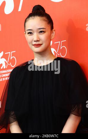Yu Aoi partecipa alla fotocellula 'Zan (uccisione)' durante il 75th° Festival del Cinema di Venezia, il 7 settembre 2018 a Venezia. (Foto di Matteo Chinellato/NurPhoto) Foto Stock
