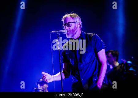 Matt Berninger della rock band americana The National Performing live at Milano Rocks 2018 at Area Expo Experience Rho in Milan, Italy, il 7 settembre 2018. (Foto di Roberto Finizio/NurPhoto) Foto Stock