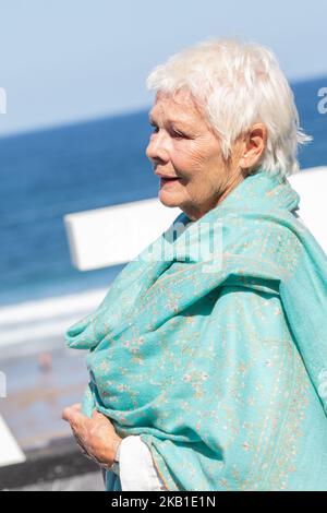 Judi Dench partecipa alla fotocellula "Red Joan" durante il 66th° Festival Internazionale del Cinema di San Sebastian il 25 settembre 2018 a San Sebastian, Spagna. (Foto di Manuel Romano/NurPhoto) Foto Stock