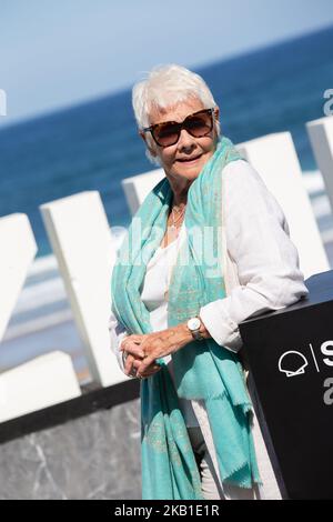 Judi Dench partecipa alla fotocellula "Red Joan" durante il 66th° Festival Internazionale del Cinema di San Sebastian il 25 settembre 2018 a San Sebastian, Spagna. (Foto di Manuel Romano/NurPhoto) Foto Stock