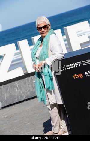 Judi Dench partecipa alla fotocellula "Red Joan" durante il 66th° Festival Internazionale del Cinema di San Sebastian il 25 settembre 2018 a San Sebastian, Spagna. (Foto di Manuel Romano/NurPhoto) Foto Stock