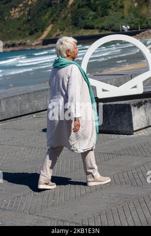 Judi Dench partecipa alla fotocellula "Red Joan" durante il 66th° Festival Internazionale del Cinema di San Sebastian il 25 settembre 2018 a San Sebastian, Spagna. (Foto di Manuel Romano/NurPhoto) Foto Stock