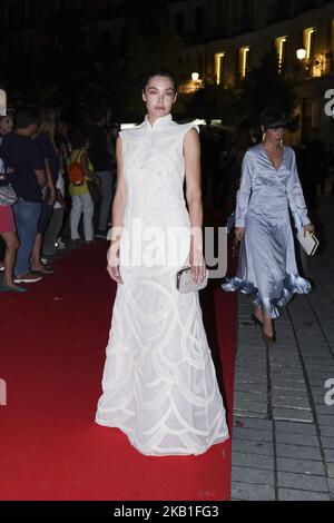 Ana Rujas partecipa ai premi 'Personality of the Year' (Personaje del Ano) al Royal Theatre il 26 settembre 2018 a Madrid, Spagna (Foto di Oscar Gonzalez/NurPhoto) Foto Stock