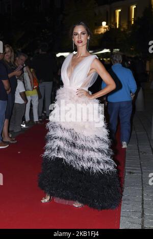 Ariadne Artiles partecipa ai premi 'Personality of the Year' (Personaje del Ano) al Royal Theatre il 26 settembre 2018 a Madrid, Spagna (Foto di Oscar Gonzalez/NurPhoto) Foto Stock