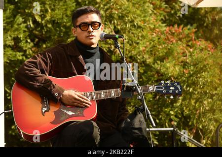 St. Helena, Stati Uniti. 02nd Nov 2022. Francisco Martin suona il giorno 2 di Live in the Vineyard 2022 al Raymond Vineyard il 02 novembre 2022 a Napa, California. Foto: Casey Flanigan/imageSPACE/Sipa USA Credit: Sipa USA/Alamy Live News Foto Stock