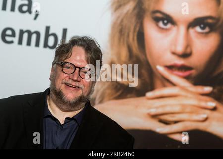 Guillermo del Toro durante la cerimonia di apertura della 10th edizione del Festival Lumiere, a Lione, in Francia, il 13 ottobre 2018. (Foto di Nicolas Liponne/NurPhoto) Foto Stock