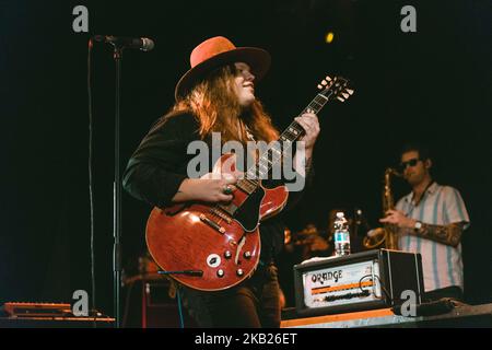 The american Blues ROCKER la Marcus King Band ha suonato dal vivo al Santeria Social Club di Milano il 15 ottobre 2018. (Foto di Roberto Finizio/NurPhoto) Foto Stock