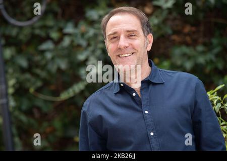Valerio Mastrandrea durante la fotocall per la presentazione del nuovo film di Valeria Golino, 'Euforia', a Roma, Italia, il 16 ottobre, 2018. (Foto di Mauro Fagiani/NurPhoto) Foto Stock