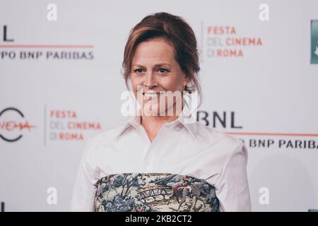 Sigourney Weaver partecipa a una fotocall durante il 13th° Festival del Cinema di Roma all'Auditorium Parco della Musica il 24 ottobre 2018 a Roma. (Foto di Luca Carlino/NurPhoto) Foto Stock