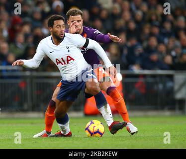 Londra, Inghilterra - 29 ottobre 2018 Mousa Dembele di Tottenham Hotspur durante la Premier League tra Tottenham Hotspur e Manchester City allo stadio di Wembley, Londra, Inghilterra il 29 ottobre 2018. (Foto di Action Foto Sport/NurPhoto) Foto Stock