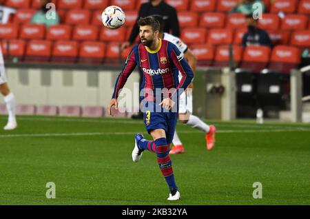 Barcellona, Spagna. 23rd Apr, 2021. 22 aprile 2021, Barcellona, Catalogna, Spagna: Gerard Pique durante la liga Santander spagnola, partita di calcio tra FC Barcelona e Getafe cf, giocata allo stadio Camp Nou. Photo JGS/Cordon Press Credit: CORDON PRESS/Alamy Live News Foto Stock