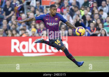 Malcom Filipe Silva de Oliveira durante la partita di campionato spagnolo tra FC Barcelona e Real Betis allo stadio Camp Nou di Barcellona, Catalogna, Spagna il 11 novembre 2018 (Foto di Miquel Llop/NurPhoto) Foto Stock