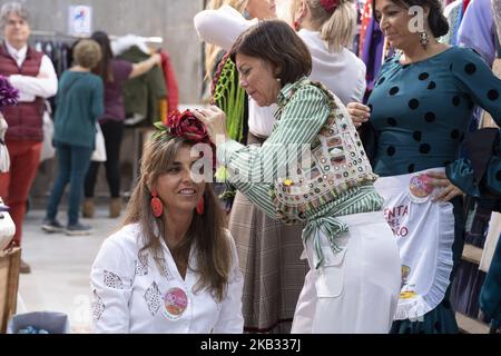 Mercadillo Nuevo futuro, troverà tutti i tipi di oggetti di decorazione, artigianato, moda, antiquariato e restauro, dal 10 al 18 novembre nel Padiglione di vetro della Casa de campo di Madrid. Spagna. 11 novembre 2018 (Foto di Oscar Gonzalez/NurPhoto) Foto Stock