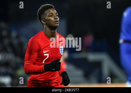 Gray Demarai durante la partita di amicizia tra Italia U21 e Inghilterra U21 allo Stadio Paolo Mazza il 15 novembre 2018 a Ferrara. (Foto di Emmanuele Ciancaglini/NurPhoto) Foto Stock