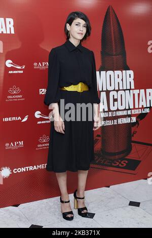 Nerea Barros partecipa alla Photocall 'Morir para contar' alla Press Asociation di Madrid il 16 novembre 2018 (Photo by Gabriel Maseda/NurPhoto) Foto Stock