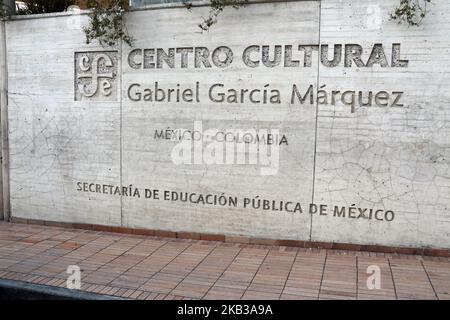 Gabriel Garcia Marquez centro culturale nel quartiere Candelaria di Bogota Foto Stock