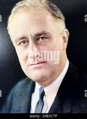 FRANKLIN D. ROOSEVELT (1882-1945) statista e presidente americano circa 1925 Foto Stock