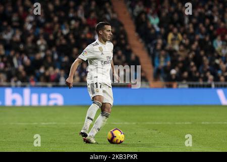 Lucas Vazquez del Real Madrid durante la partita della Liga tra il Real Madrid e il Valencia CF allo stadio Santiago Bernabeu di Madrid, Spagna. Dicembre 01, 2018. (Foto di A. Ware/NurPhoto) Foto Stock