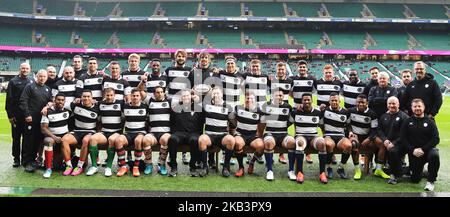 Londra, Regno Unito, 01 dicembre 2018 Barbarians Team durante la Killik Cup tra Barbariani e Argentina allo stadio Twickenham , Londra, Inghilterra il 01 dicembre 2018. (Foto di Action Foto Sport/NurPhoto) Foto Stock