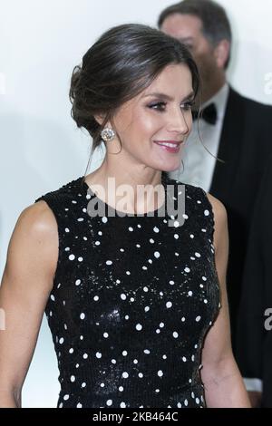 Queen Letizia durante i Premi internazionali della giornalista ABC a Madrid, Spagna, 17 dicembre 2018 (Foto di Oscar Gonzalez/NurPhoto) Foto Stock