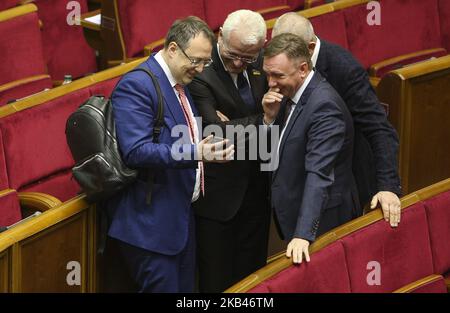 Sessione del Parlamento ucraino a Kiev, Ucraina, dicembre 19,2018 (Foto di Sergii Kharchenko/NurPhoto) Foto Stock