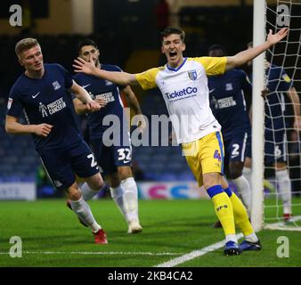 Southend, 01 gennaio 2019 Alex Lacey di Gillingham durante la Sky Bet League una partita tra Southend United e Gillingham al Roots Hall Ground, Southend, Inghilterra il 01 gennaio 2019. (Foto di Action Foto Sport/NurPhoto) Foto Stock