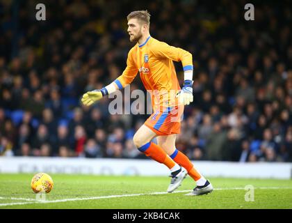 Southend, 01 gennaio 2019 Tomas Holy of Gillingham's durante la Sky Bet League una partita tra Southend United e Gillingham al Roots Hall Ground, Southend, Inghilterra il 01 gennaio 2019. (Foto di Action Foto Sport/NurPhoto) Foto Stock