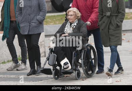 Manuela Carmena partecipa al premio 'Puete de Toledo' alla Cineteca il 17 gennaio 2019 a Madrid, Spagna. (Foto di Oscar Gonzalez/NurPhoto) Foto Stock