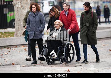 Manuela Carmena partecipa al premio 'Puete de Toledo' alla Cineteca il 17 gennaio 2019 a Madrid, Spagna. (Foto di Oscar Gonzalez/NurPhoto) Foto Stock