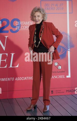 Marisa Paredes partecipa al premio 'Puete de Toledo' alla Cineteca il 17 gennaio 2019 a Madrid, Spagna. (Foto di Oscar Gonzalez/NurPhoto) Foto Stock