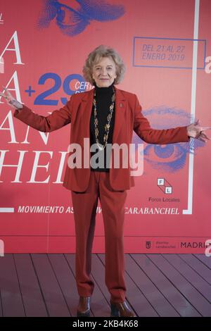 Marisa Paredes partecipa al premio 'Puete de Toledo' alla Cineteca il 17 gennaio 2019 a Madrid, Spagna. (Foto di Oscar Gonzalez/NurPhoto) Foto Stock