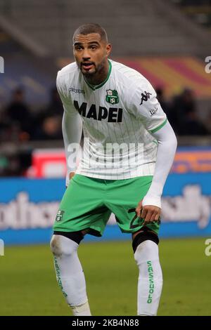 Kevin-Prince Boateng #27 di US Sassuolo durante la serie Un match tra FC Internazionale e US Sassuolo allo Stadio Giuseppe Meazza il 19 gennaio 2019 a Milano. (Foto di Giuseppe Cottini/NurPhoto) Foto Stock