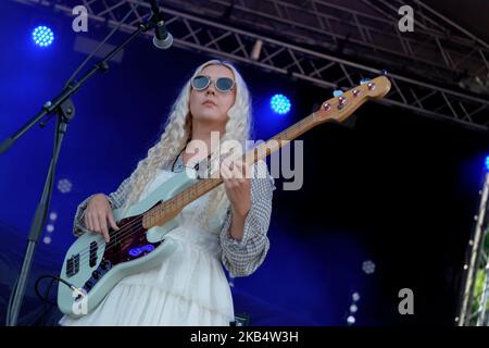 The Lottery Winners, Rochester Castle, luglio 2022 Foto Stock