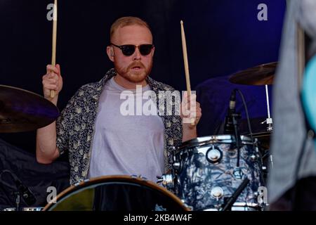 The Lottery Winners, Rochester Castle, luglio 2022 Foto Stock